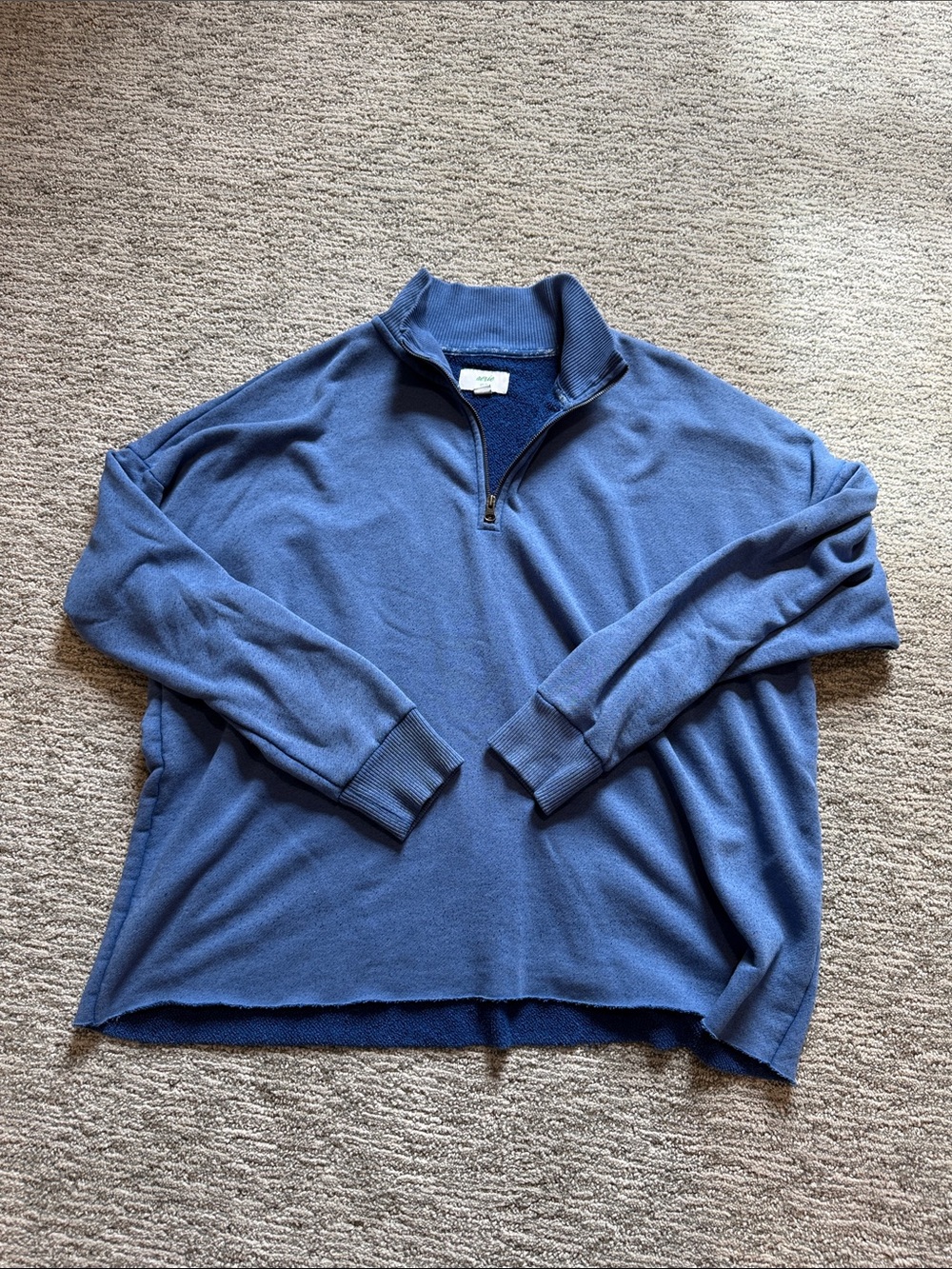 aerie Blue Quarter-Zip Sweatshirt